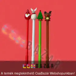 Golyóstoll karácsonyi figurával