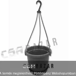 Függőcserép kaspó 16cm antracit
