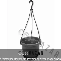 Függőcserép kaspó 20cm antracit