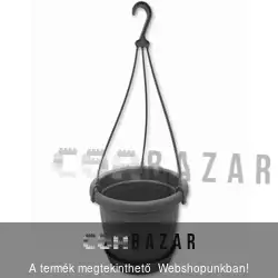 Függőcserép kaspó 26cm antracit