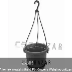 Függőcserép kaspó 30cm antracit