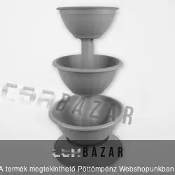 Virágtartó állvány, virágpiramis - antracit
