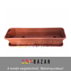 Öntözős virágláda 60 cm terrakotta