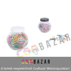 Gémkapocs színes 28 mm - 200db