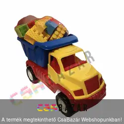 Billencses dömper 33cm építőkockákkal