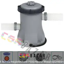 Bestway Papírszűrős vízforgató 1,249 m3/h