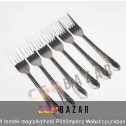 Süteményes fém villa 6 db-os