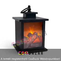 LED-es szolár mécses, kerti lámpás 18,5 cm