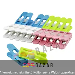 Ruhacsipesz 20db-os színes műanyag rugóval