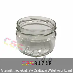 Befőttes üveg 250 ml - caviar tégely