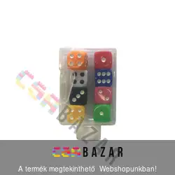 Dobókocka 8 db színes