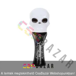 Halloween-i LED elemlámpa koponya
