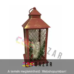 Karácsonyi LED -es mécses, kerti lámpás nagy 29 cm