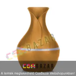 Fa hatású aromaterápiás párologtató, ultrahangos párásító és illatosító - váza forma (130 ml)