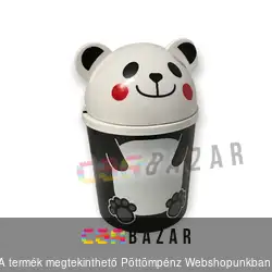 Billenős szemetes kuka állatfigurás asztali