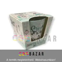 Illatgyertya, illatmécses üvegben Let it Snow