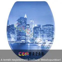 WC ülőke duroplast rozsdamentes acél zsanérokkal - City