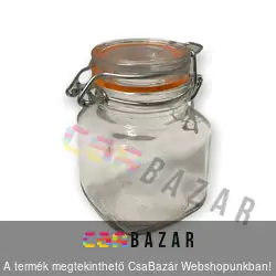 Csatos üveg fűszertartó 90 ml