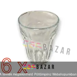Retró vizes pohár 6db/csomag 220 ml