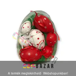 Húsvéti tojás 7 db-os műfűvel