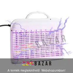 Rovarcsapda UV fénnyel 230V, felakasztható - fehér