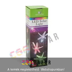 LED-es kerti szolár lámpa, jelzőfény szitakötő