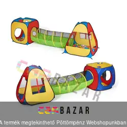 Gyerek játszó sátor szett alagúttal