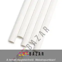 Papír szívószál fehér színben 150 db-os