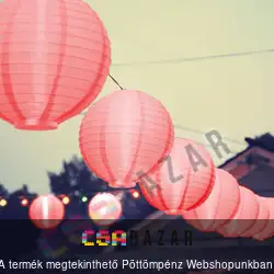 LED-es lampion 20cm - piros