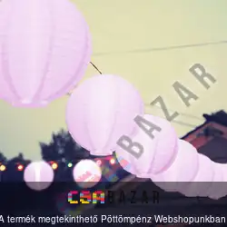 LED-es lampion 20cm - rózsaszín