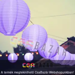 LED-es lampion 20cm - lila