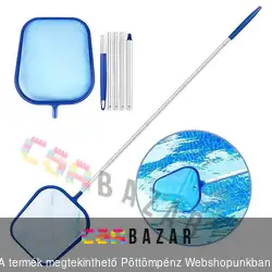 Medence leszedő, fölöző háló nyéllel