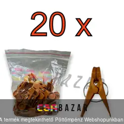 Ruhacsipesz 20db-os színes fém rugóval