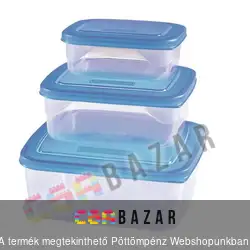 Mikro ételtároló doboz szett 3db-os (0,6+1,0+1,8L)