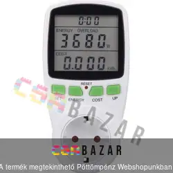 Fogyasztásmérő okos konnektor