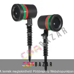 Lézeres partyfény kivetítő leszúrótüskével, kül- és beltéri - Laser shower