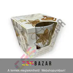 Illatgyertya, illatmécses üvegben Glamour Christmas - Golden Glow