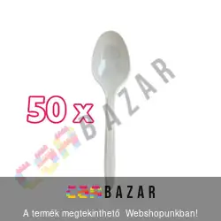 50 db-os eldobható műanyag kanál csomag - maxi