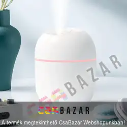 Párologtató, ultrahangos aroma diffúzor, illóolaj párologtató 220 ml - fehér