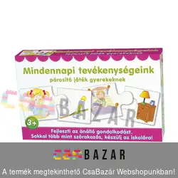Mindennapi tevékenységeink - párosító játék