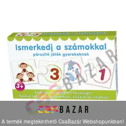 Ismerkedj a számokkal - párosító játék