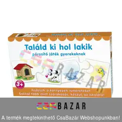 Találd ki hol lakik - párosító játék