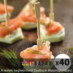 Koktélpálcika, falatka pálcika 40 db-os bambusz - 9 cm