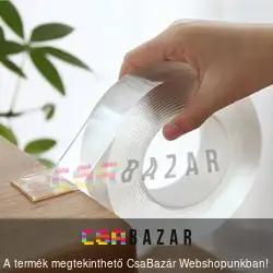 Extra erős kétoldalas nano ragasztószalag - 300 x 3 x 0,2 cm - akril