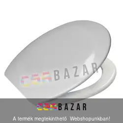 WC ülőke duroplast rozsdamentes acél zsanérokkal - fehér