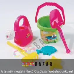 Bástyás homokozó szett locsolóval 6 db-os