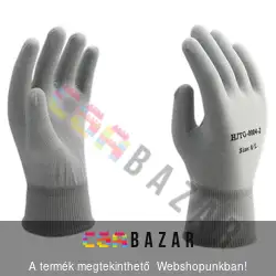 Kötött kesztyű, védő kesztyű szürke XL - karbonszálas