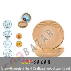 Air fryer, forrólevegős sütőpapír kerek - 16 cm - 50 db