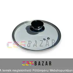 Lábas fedő üveg - 22 cm