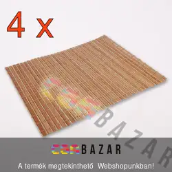 Bambusz tányéralátét 40x30 cm - 4 db